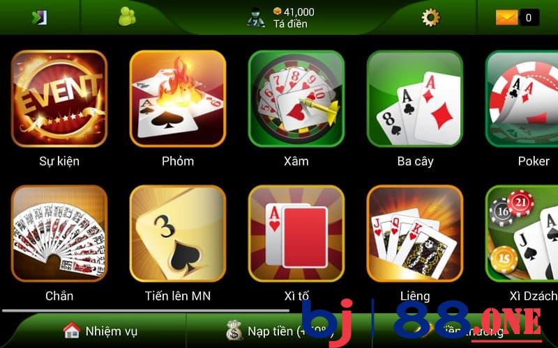 Thông tin về game bài nhà cái Bj88