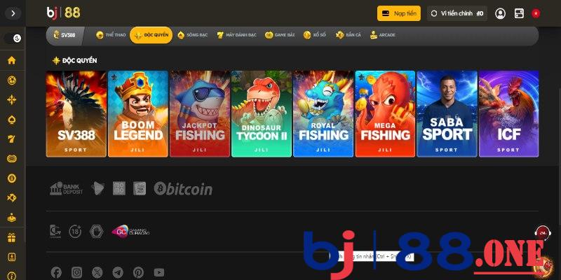 các sảnh game của Bj88 các sảnh game của Bj88