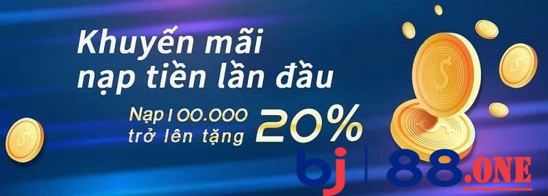 Khuyến mãi đặc biệt với lần nạp tiền đầu tiên